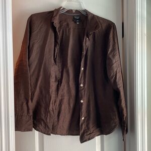 J Crew Linen Button Down